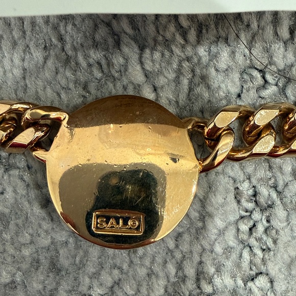 Swarovski Gold Necklace with Black and Silver Accents - Picture 4 of 5